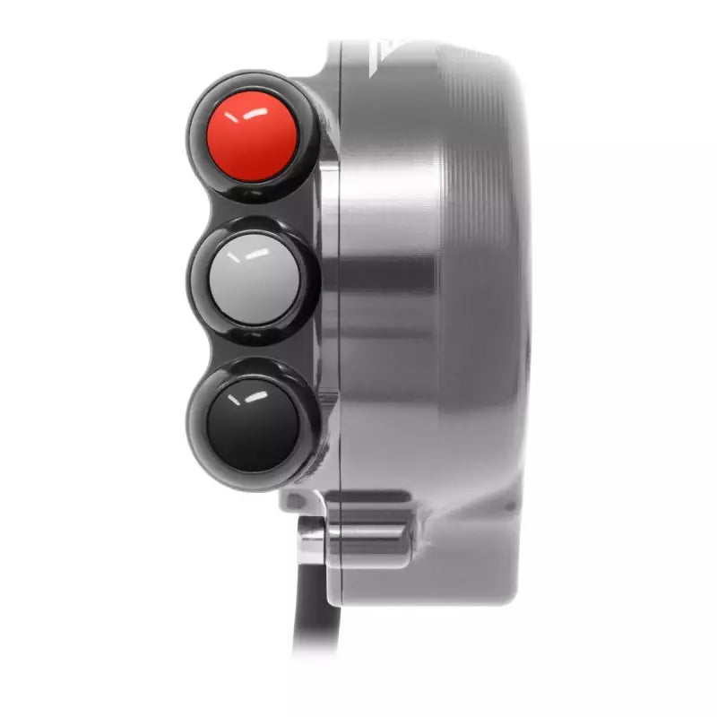 Jetprime - Throttle control with integrated button panel for Aprilia RSV4 (Titanium)(JP ACC 660 RV T)